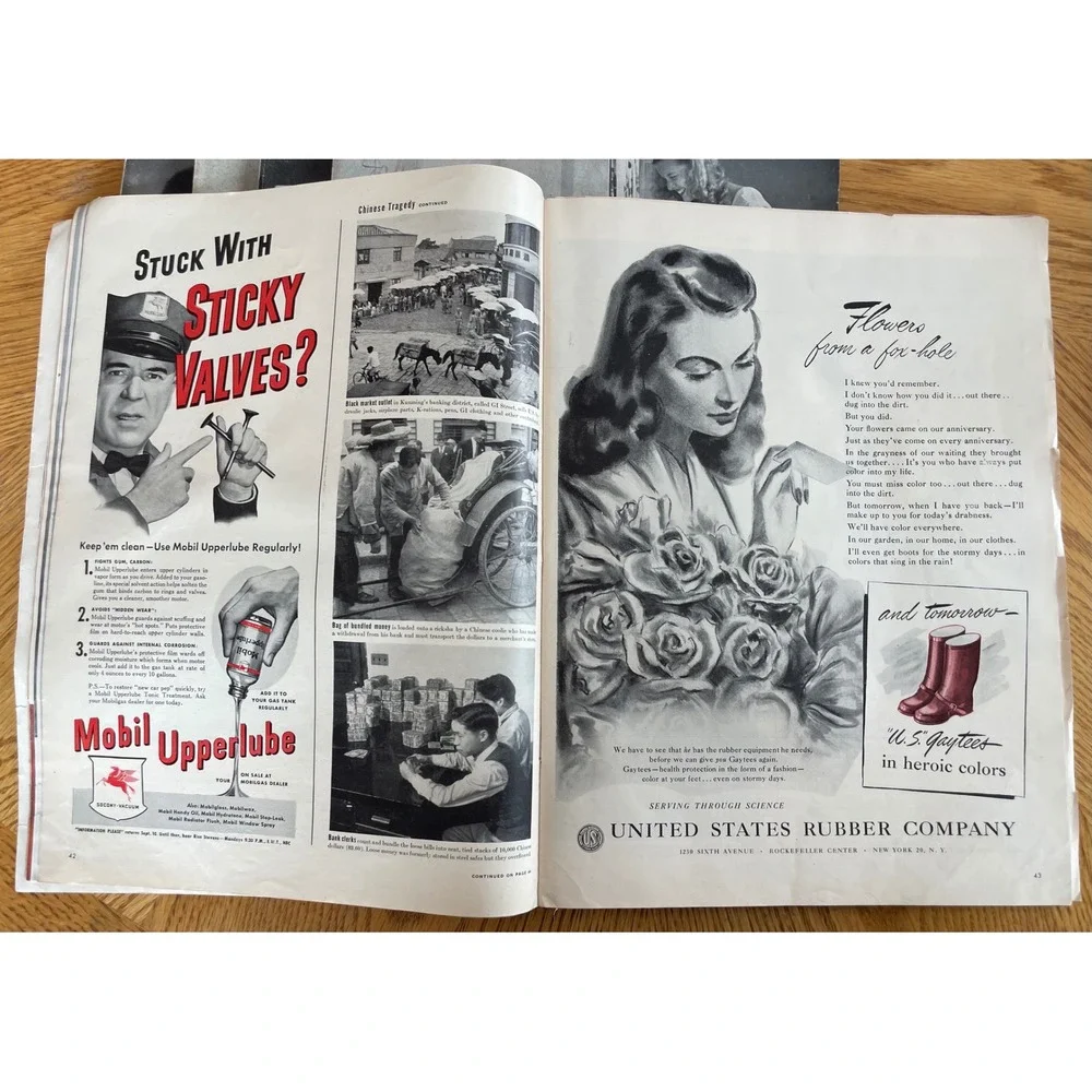 Vintage LIFE Magazine Lot 8 Issues 1940s Debutante Joanne Connelley Schlitz Ads - Picture 15 of 16